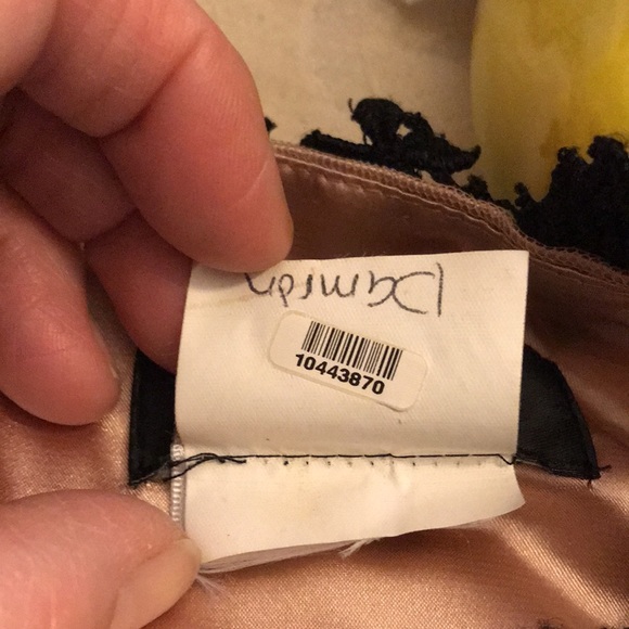 Jovani Black Beaded Silk & Lace Dress - Picture 15 of 15